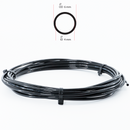 Polyurethane (PU) Pneumatic Tubing Black, Roll 6mm x 4mm x 5m (16.4ft)