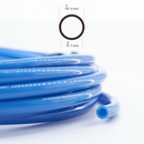 Polyurethane (PU) Pneumatic Tubing Blue, Roll of 8mm x 5mm x 5m (16.4ft)