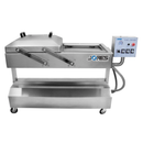 Selladora al vacío comercial reclinable de doble cámara con barras de sellado de 50 cm - 220 V