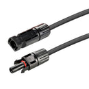 Cable de extensión para panel solar Rich Solar de calibre 10 con conectores macho y hembra | 22,8 m (juego), rojo y negro