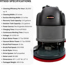 Máquina fregadora de suelos comercial autopropulsada RT50D de 22"