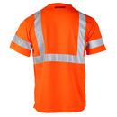 Camisa de seguridad reflectante de alta visibilidad clase 3 con bolsillo