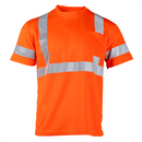 Camisa de seguridad reflectante de alta visibilidad clase 3 con bolsillo