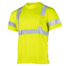 Camisa de seguridad reflectante de alta visibilidad clase 3 con bolsillo
