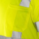 Camisa de seguridad reflectante de alta visibilidad clase 3 con bolsillo