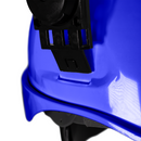 Kit de casco de seguridad estilo gorra con protector facial de malla de hierro y orejeras