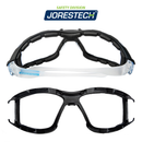 Gafas de seguridad para protección de alto impacto con junta de espuma