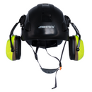 Sistema de casco de seguridad con orejeras extraíbles