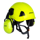 Sistema de casco de seguridad con orejeras extraíbles