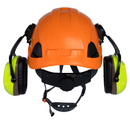 Sistema de casco de seguridad con orejeras extraíbles