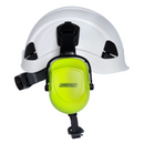 Sistema de casco de seguridad con orejeras extraíbles