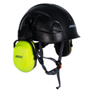 Sistema de casco de seguridad con orejeras extraíbles