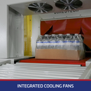 Túnel de termocontracción con ventiladores de enfriamiento 23" x 15"