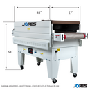 Shrink Wrapping Heat Tunnel with Mesh Belt – 12” X 15”