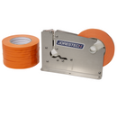 Stainless Steel Manual Bag Taper with 10 Orange Self-Adhesive 3/8” Tape Rolls