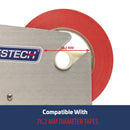 Stainless Steel Manual Bag Taper with 10 Green Self-Adhesive 3/8” Tape Rolls