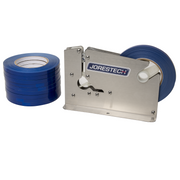 Sellador manual de bolsas de acero inoxidable con 10 rollos de cinta autoadhesiva azul de 3/8"