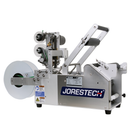 Semi-Automatic Label Applicator for Round Containers with Integrated Printer