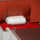 Sistema de envoltura retráctil semiautomático con selladora neumática de barra en L