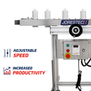 Stainless Steel Bottomless Conveyor with Side Belts