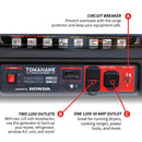 4000 Watt Honda Powered Generator Portable Gas Power Professional Use