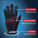 Touchscreen Safety Work Gloves with Leather Palms