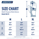 Touchscreen Safety Work Gloves with Leather Palms