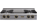 Chicago Brick Oven - 36" Natural Gas Rangetop with Open Burners - High-Performance, Pro-Style Culinary Control