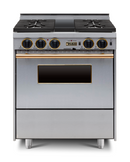 Chicago Brick Oven - 30” LP Gas Dual-Fuel Self-Cleaning Convection Range - Sealed Burners