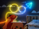 Guirnalda luminosa Twinkly Strings USB-C Estrella 200 LED, Guirnalda de luces LED en forma de estrella, Luces LED RGB multicolor, Luces para el Día de San Valentín, Compatible con Alexa, Google Home, Alimentación USB-C, Cable verde, 12 m