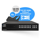 Extensor de matriz HDMI 4K 8x8 y HDBaseT sobre cable CAT5e/6/7 de hasta 122 metros (UHD88-EXB400R-K) 