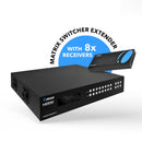 Extensor de matriz HDMI 4K 8x8 y HDBaseT sobre cable CAT5e/6/7 de hasta 122 metros (UHD88-EXB400R-K) 