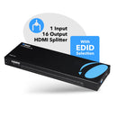 Divisor HDMI 1x16: 1 entrada, 16 salidas, UltraHD 4K, EDID (UHDS-1016) 