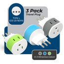 Adaptador de viaje para Italia y Uruguay - 2 en 1 - Tipo L - Diseño compacto (US-12A)