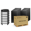 Paquete de 12 paneles solares Rich Solar MEGA 590 BIFACIAL + estación de energía EcoFlow DELTA Pro Ultra X (1 inversor + 5 baterías)
