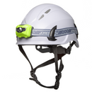 Casco de trabajo en altura ventilado y linterna frontal resistente al agua en paquete