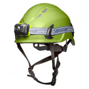 Casco de trabajo en altura ventilado y linterna frontal resistente al agua en paquete