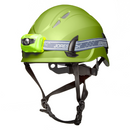 Casco de trabajo en altura ventilado y linterna frontal resistente al agua en paquete