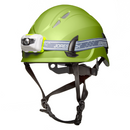 Casco de trabajo en altura ventilado y linterna frontal resistente al agua en paquete