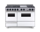 Chicago Brick Oven - 48” True Dual-Fuel Self-Cleaning Convection Range with Sealed Burners
