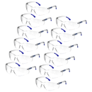 Wraparound Safety Glasses for High Impact Protection - Pack of 12