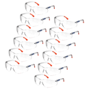 Wraparound Safety Glasses for High Impact Protection - Pack of 12