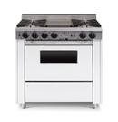 Chicago Brick Oven - 36” LP Gas Dual-Fuel Self-Cleaning Convection Range - Open Burners