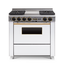 Horno de ladrillo Chicago - Cocina de convección autolimpiante de combustible dual de 36" - Quemadores sellados