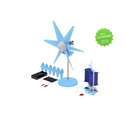 Paquete estándar de laboratorio de educación sobre energía alternativa PicoSTEM