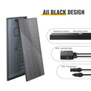 Panel solar monocristalino rígido bifacial 12BB de 300 vatios de BougeRV