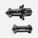 Juego de ruedas Token Konax Tri Disc 76mm de carbono, tubeless, para carretera, 700c