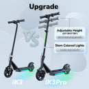Patinete Eléctrico iScooter iK3Pro para Niños con Luces de Colores
