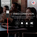Auriculares USB LIVEY 410DU ENC, optimizados para UC