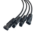 Renogy RNG-CNCT-MC4BC - RENOGY MC4 Y Branch Connectors Solar Connectors Extra Long Cable MFFFF + FMMMM Pair